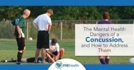 What are the dangers of a concussion to mental health?