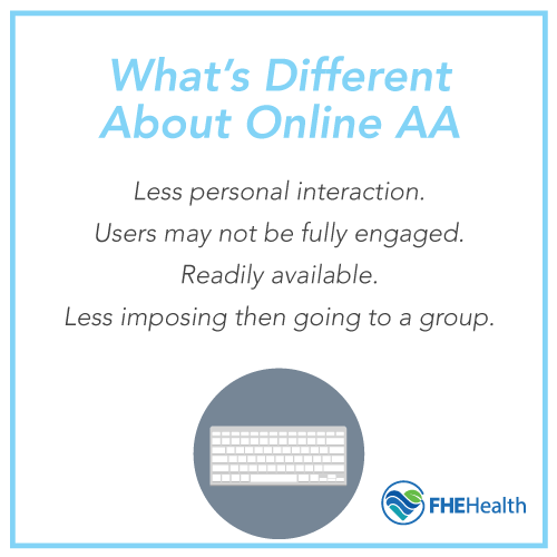 What are online AA meetings?