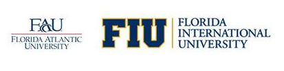 Florida Atlantic and Florida University logos