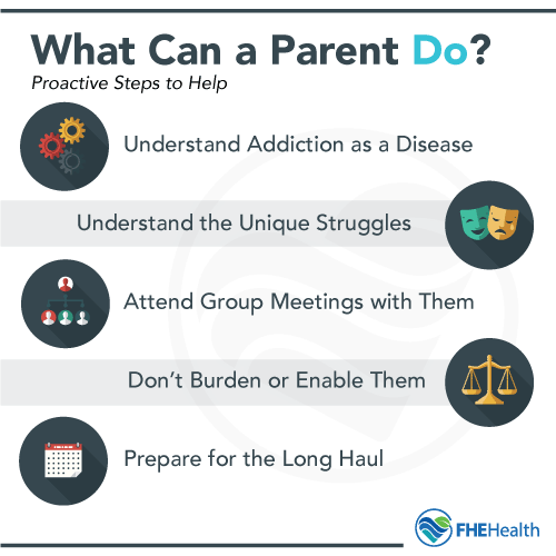 What can a parent do for addicted child