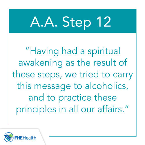 What is Step 12 of AA - A Spiritual Awakening