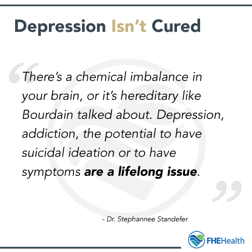 Depression isn't cured