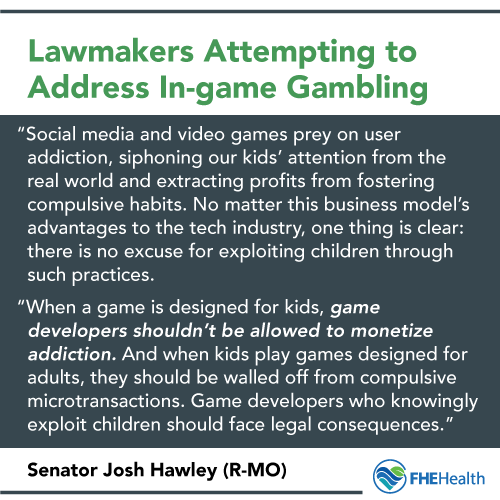 Lawmakers attempt to address in-game gamnbling