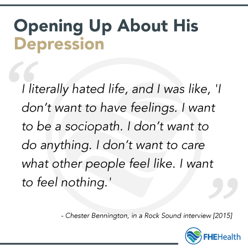 Opening Up About His Depression