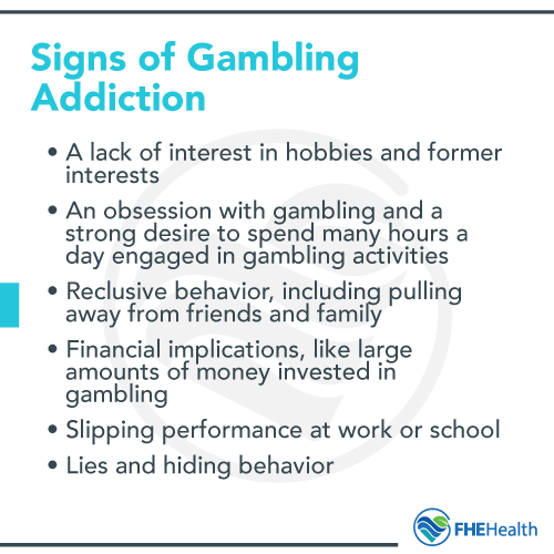 Signs of Gambling Addiction