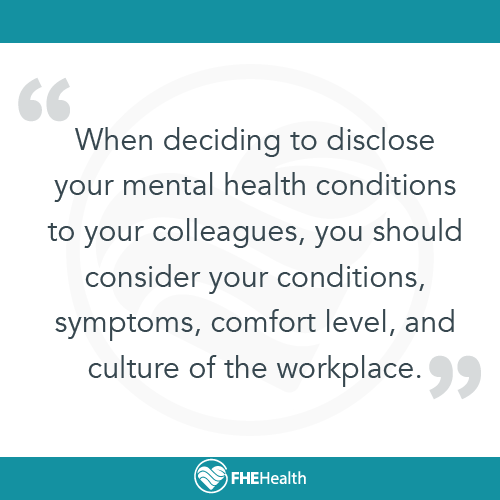 Consider the culture of your workplace when discussing mental health