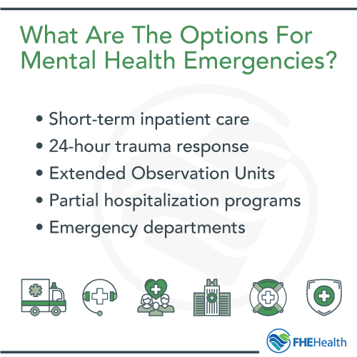 What are the options for mental health emergencies