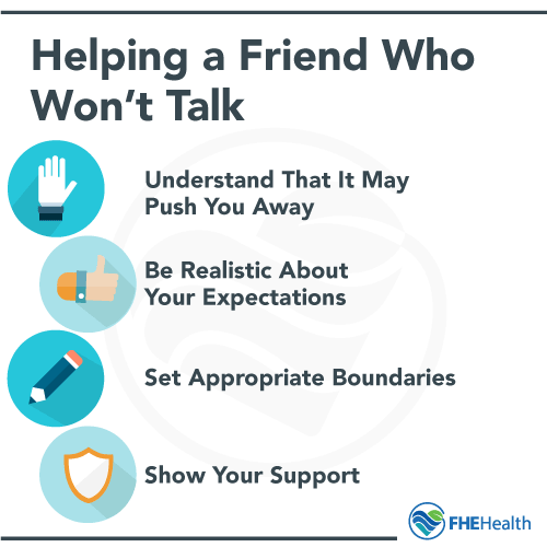 Helping a friend who won't talk about their depression