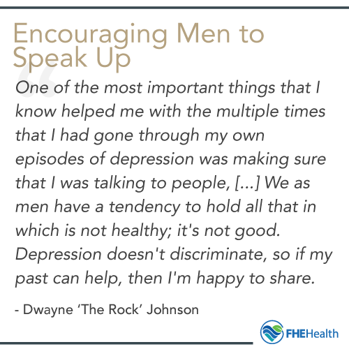 The Rock - Encouraging other men to speak up