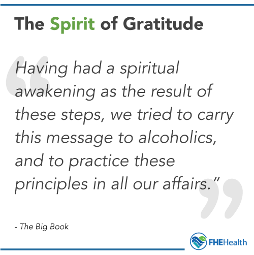 The spirit of gratitude
