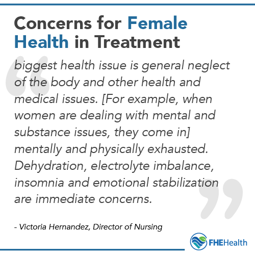 Concerns for Female Health in Treatment