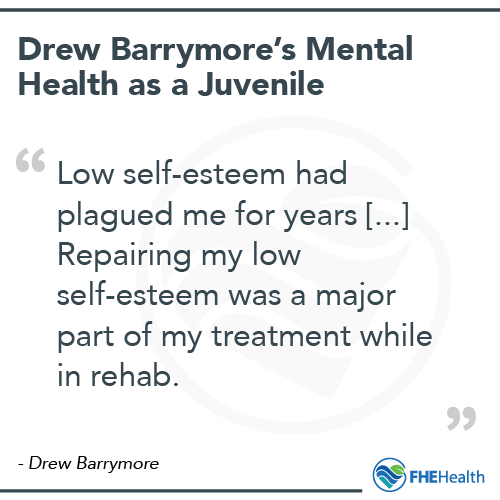 Drew Barrymore's Mental Health as a Juvenile
