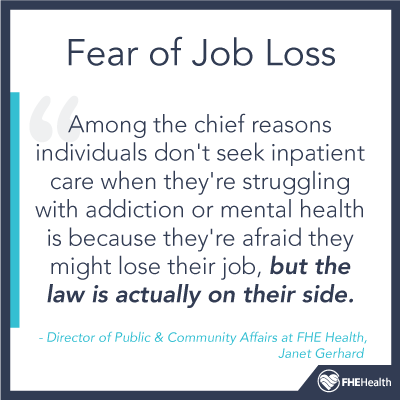 Fear job loss with addiction
