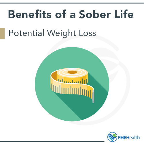 benefits of being sober curious - Potential weight loss