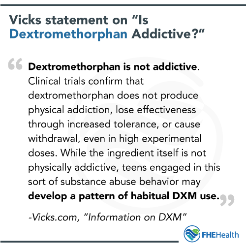 Statement on DXM Addictive Qualities