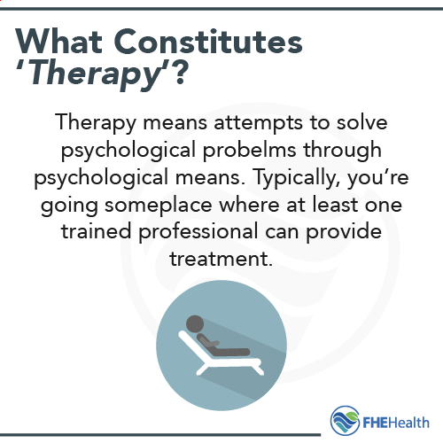 What constitutes therapy?