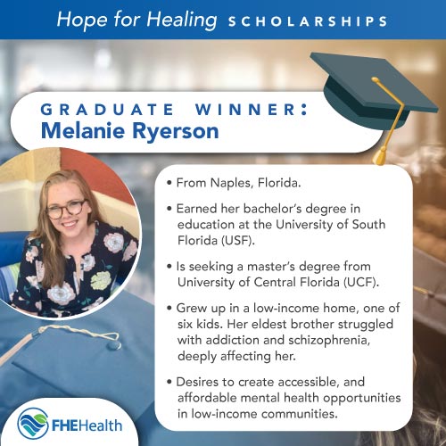 Scholarship Melanie - Graduate Level