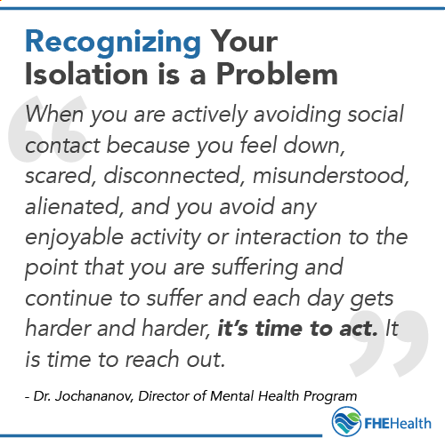 Recognizing when social isolation is a problem