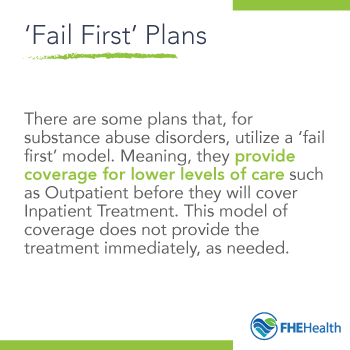 What are 'fail-first' insurance plans? Verify Rehab Insurance for Treatment at FHE Health 