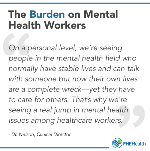 The burden on Mental health workers 
