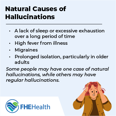 What are natural causes of hallucinations