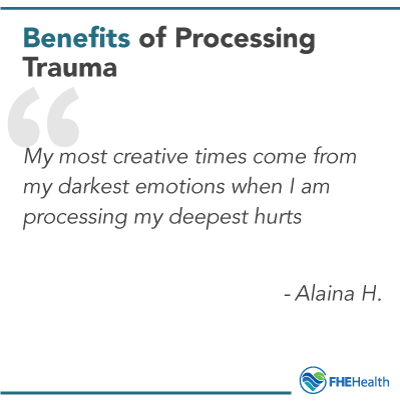 Benefits of processing trauma