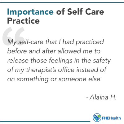 Importance of practicing self care for trauma