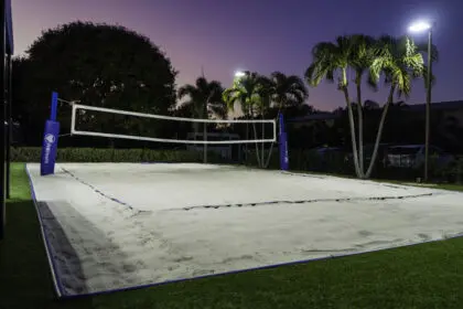 Volleyball FHE at Night