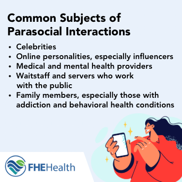 Who is the subject of parasocial interactions