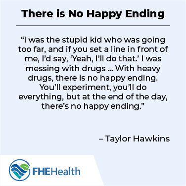 What Taylor Hawkins said about his drug use