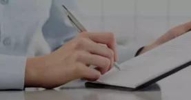 Doctor checking in a patient to FHE Health's depression treatment center in Florida