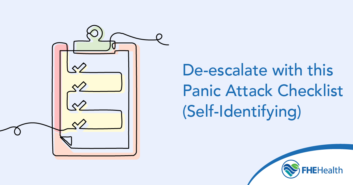 De-escalate with this Panic Attack Checklist (Self Identifying)