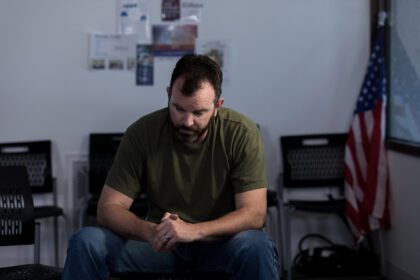 Veteran reflecting during neuroscience-based care at FHE Health